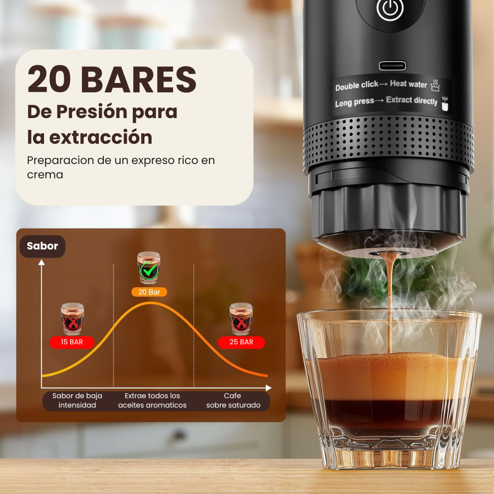 ⛰️ Cafilo Nomad 2.0™ Cafetera Portatil 3 en 1