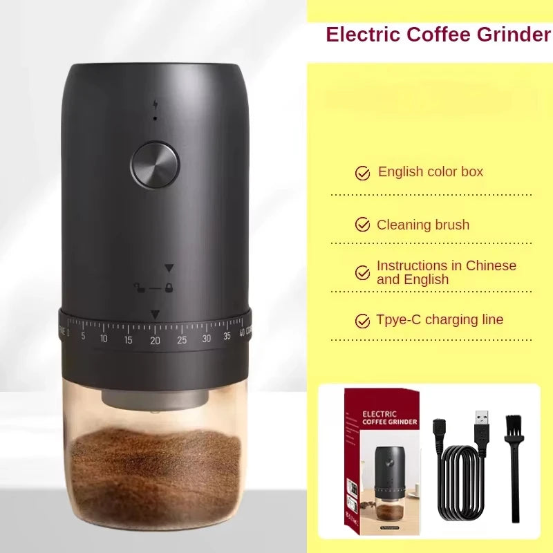 🟤 Cafilo Grind – Molino de Café Portátil Eléctrico Recargable