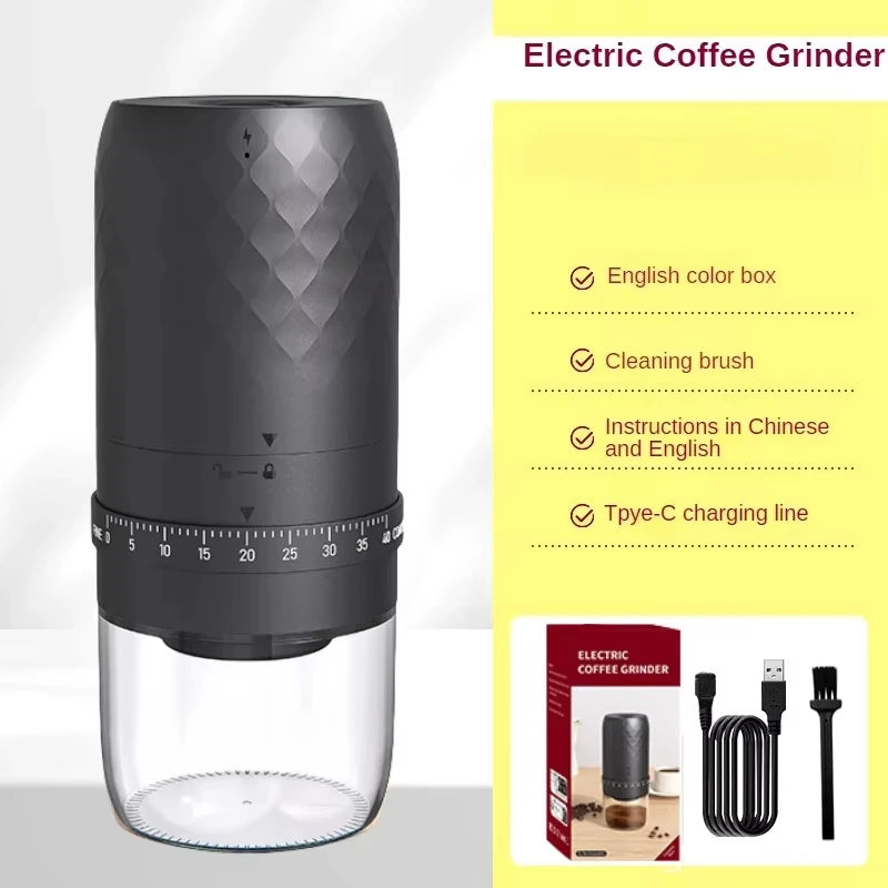 🟤 Cafilo Grind – Molino de Café Portátil Eléctrico Recargable